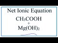 Acetic Acid and Magnesium Hydroxide Reactions