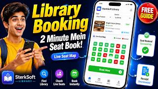 SterkSoft Library App Student Guide | Seat Booking, Payment & Attendance Complete Tutorial screenshot 3