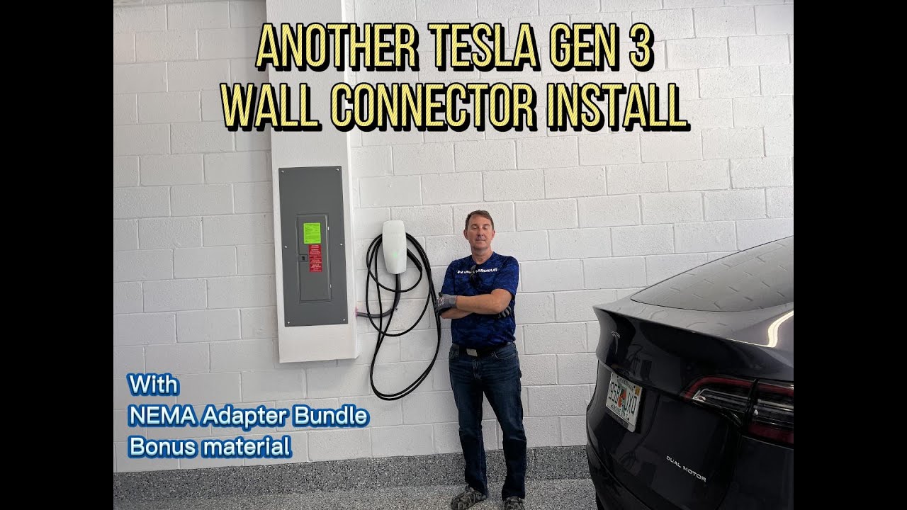 Another Tesla Wall Connector Installation Gen 3 (EV Charger) 