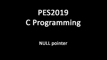 C Programming - NULL pointer