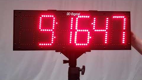 DC-606UT-BTC (Battery Operated Clock and Up and Down Timer Combination Display)