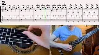 Miniatura de vídeo de "Malaguena - Spanish Classical Guitar Lesson (How to play with tabs)"