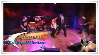 Faith No More | Ricochet | Sketch comedy and performance | Late Night w/ Conan O'Brien (11/05/1995)