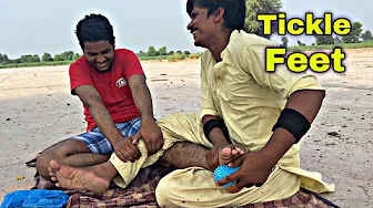 A Unique and Surprising Ticklish Reaction Foot Massage ASMR: