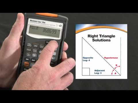 Machinist Calc Pro Right Triangle Math How To Calculate