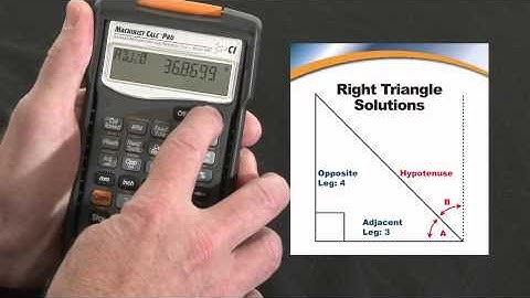 Machinist Calc Pro Right Triangle Math How To Calculate