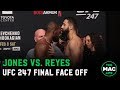 Jon Jones vs. Dominick Reyes Final Face Off and Last Words | UFC 247 Ceremonial Weigh-Ins