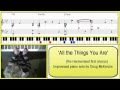 'All The Things You Are' - new reharmonised version - jazz piano tutorial