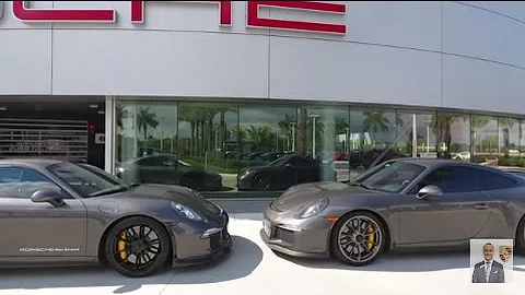 Double Agate Grey Porsche 911 GT3's 475 hp @ Porsche West Broward