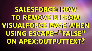 Salesforce: How to remove n from visualforce page when using escape=false on apex:outputText