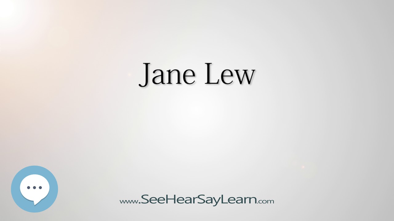 Jane Lew (How to Pronounce Cities of the World)💬⭐🌍 YouTube