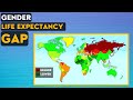 Which Countries Have The Biggest Gender Life Expectancy Gap?