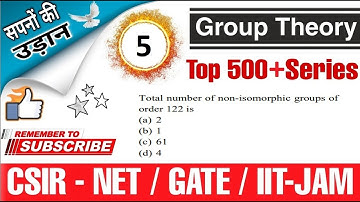 Q:-5 CSIR NET/GATE/IIT JAM /  GROUP THEORY SOLUTION SERIES BY S.DHIMAN EPIC MATHEMATICS