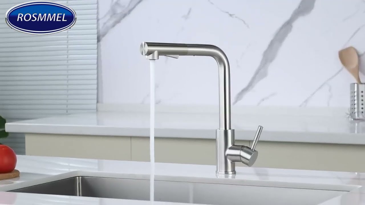 Sanipro SS304 évier de capteurs automatique cuisine mélangeur robinet d'eau  360 Rotation en degrés robinet flexible sans contact avec pulvérisateur à  tirer vers le bas - Chine Robinet de cuisine à capteur