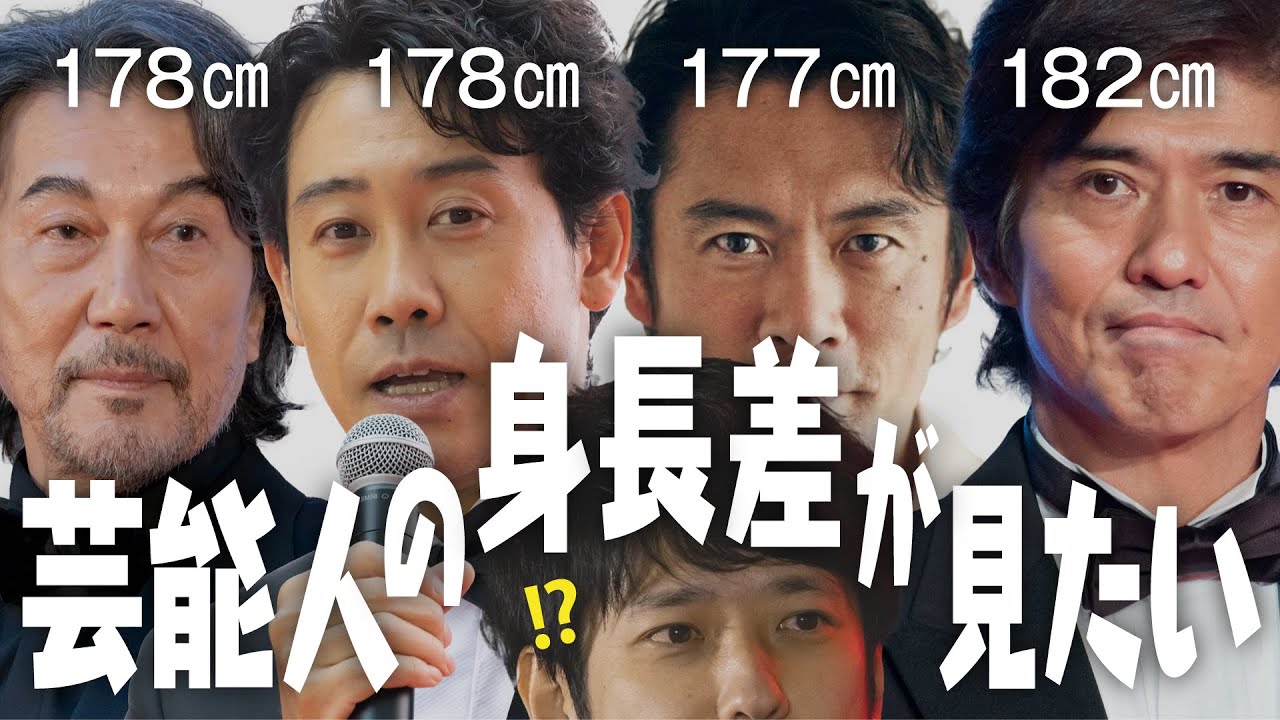 【ガルちゃん芸能】芸能人の身長差が見たい【有益2ch】