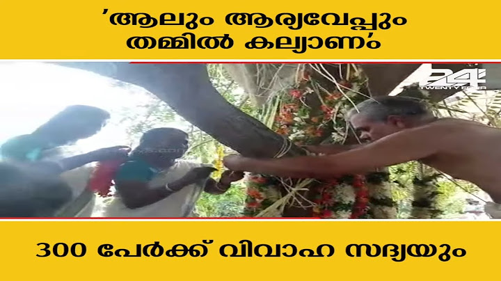 പാലക്കാട് 'ആലും ആര്യവേപ്പും തമ്മിൽ കല്യാണം'; 300 പേർക്ക് വിവാഹ സദ്യയും