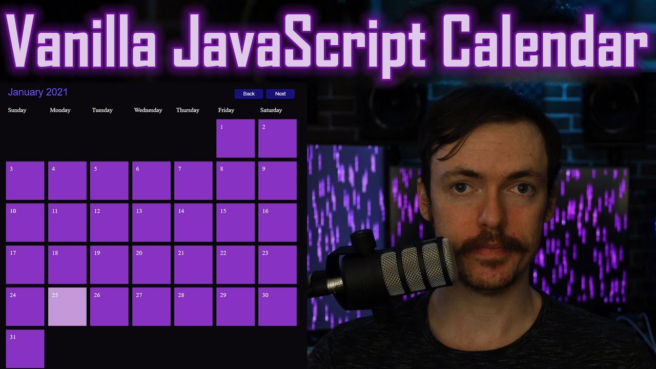 โค้ดปฏิทิน html  Update 2022  Coding A Calendar App In Plain JavaScript