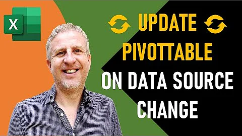 Update PivotTable When Data Source Changes | Automatically Refresh a PivotTable With New Data