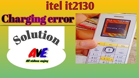 itel it2130 Charging error Solution 🔥