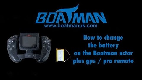 How to replace the battery in the boatman actor plus gps / pro remote