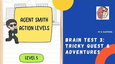 Brain Test 3: Tricky Quest & Adventures, Agent Smith Action Level 5 || Walkthrough Gameplay #shorts