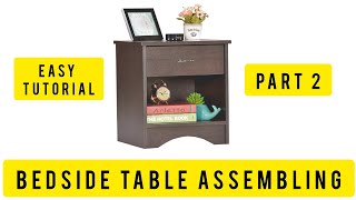 HOW TO ASSEMBLE NEWLY PURCHASED BEDSIDE TABLE FROM ONLINE | PART 2 | DECKUP FURNITURE