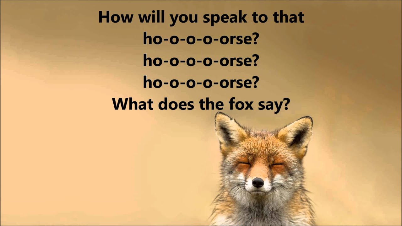 What does the fox say lyrics