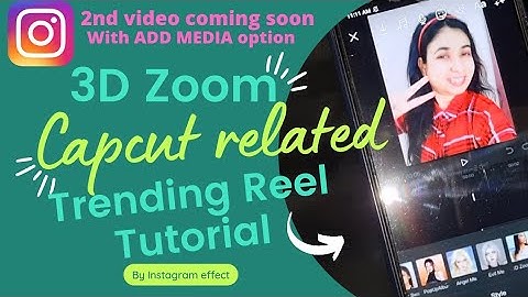 Capcut effect filter in instagram | 3d zoom with strobe effect Viral face off reel video editing