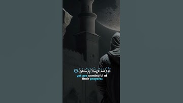 فويل للمصلين الذين هم عن صلاتهم ساهون #سورة_الماعون #قالب_قرآن #قرآن #اكسبلور