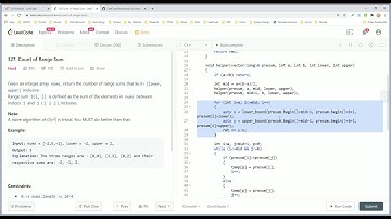 【每日一题】327. Count of Range Sum, 11/13/2020