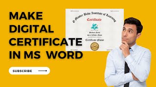 How to Make Diploma | Course Certificate in Microsoft Office screenshot 1