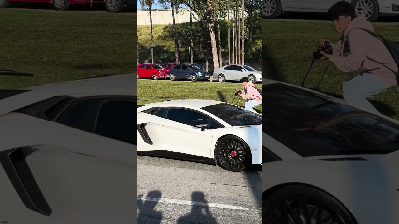 Lamborghini Aventador SV Chegou Acelerando Forte No Evento