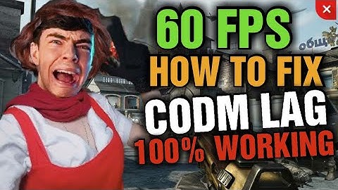 how to fix codm lag iferg secret method to fix fps drop & black screen 100% working