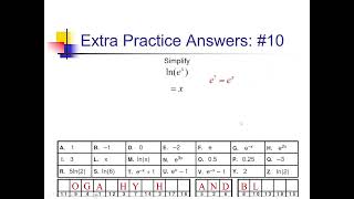 Laws of Logarithms: Problem Set #5