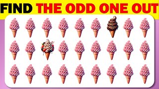 ▶Find the ODD One Out | Sweets and Drinks 40 Emoji Quiz  Easy Quizy