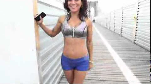 Fitness Model Vanessa Tib on the boardwalk