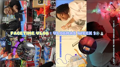 vlogmas week 1|| FaceTime vlog , Christmas decorations, gingerbread house , store runs & more 🎄❄️