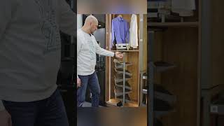 Выдвижная поворотная колонка для обуви #shorts #мебель  #дизайнинтерьера #home