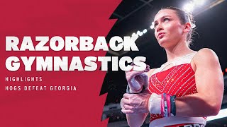 Razorback Gymnastics: Highlights, Hogs Defeat Georgia