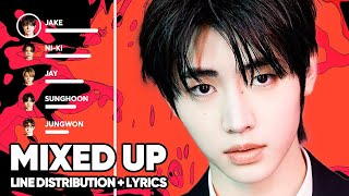 Video thumbnail of "ENHYPEN - Mixed Up 별안간 (Line Distribution + Lyrics Color Coded) PATREON REQUESTED"