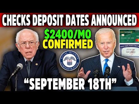 CONGRESS APPROVES! $2400/MO CONFIRMED | BERNIE ANNOUNCED CHECKS DEPOSIT DATES FOR ALL AMERICANS!