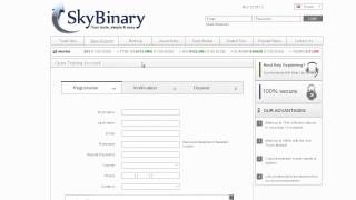 SkyBinary Trading Demo - One Touch Option and Mobile Apps - Platform Tour of a Recommended Broker