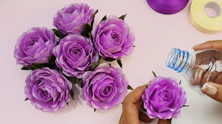 🤯You Won't Believe This!Easy Satin Ribbon Rose Flower Craft with simple tricks🤓
