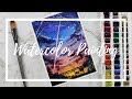 "Falling Star" Anime Inspired Watercolor Painting by Artbybee7