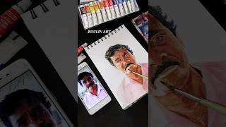 Watercolor portrait painting #painting #shorts
