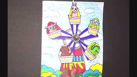 How To Make Merry Go Round Paper Craft for Kids