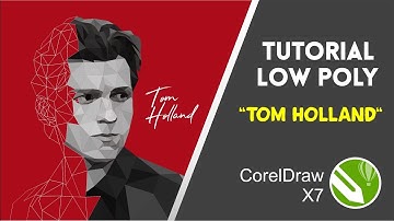 [Vector Art] Tutorial Low Poly "Tom Holland" | Speed Tutorial Coreldraw