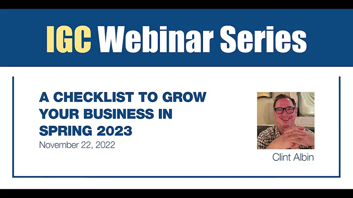 WEBINAR: A Checklist to Grow Your Business in Spri...