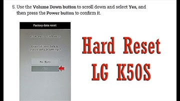 Hard Reset LG K50S