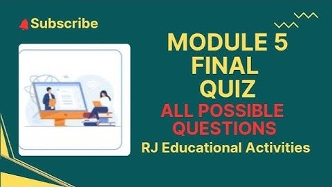 Module 5 Final Quiz #End of module quiz #easte training #qaed app